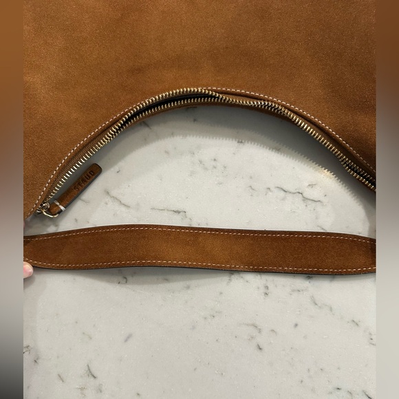 STAUD Sylvie suede shoulder bag EUC - Picture 12 of 12